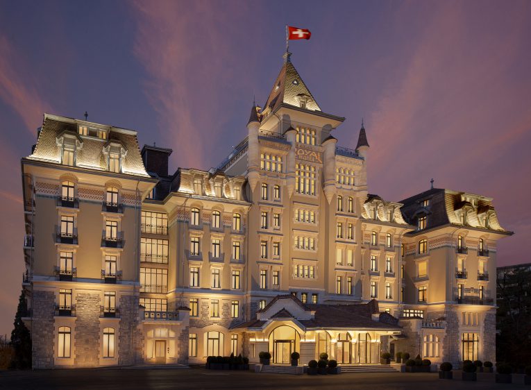 Royal Savoy Lausanne by Night