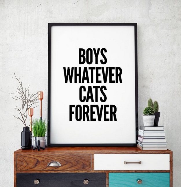 Weihnachtsgeschenk Poster Cats forever